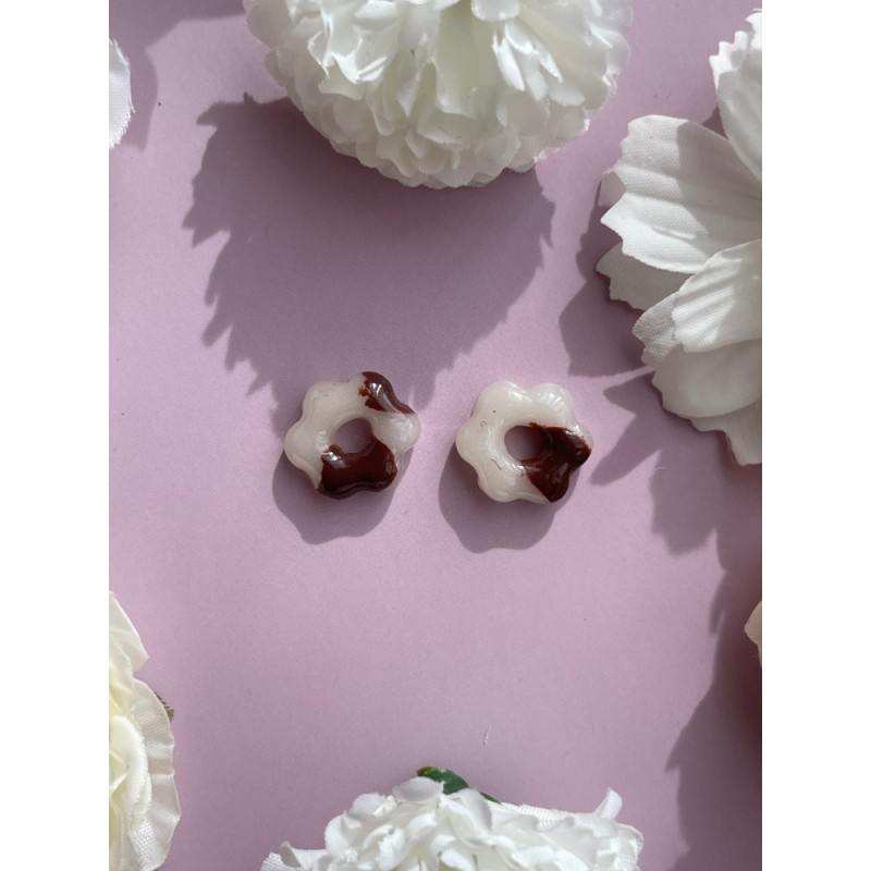 Pampilles mini Marron Glaçé 15 mm