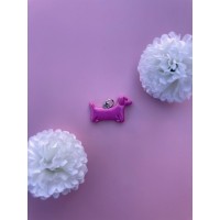 Charms Lucky Pink argenté