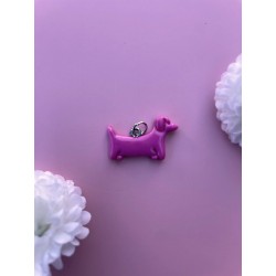 Charms Lucky Pink argenté