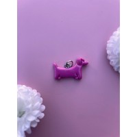 Charms Lucky Pink argenté