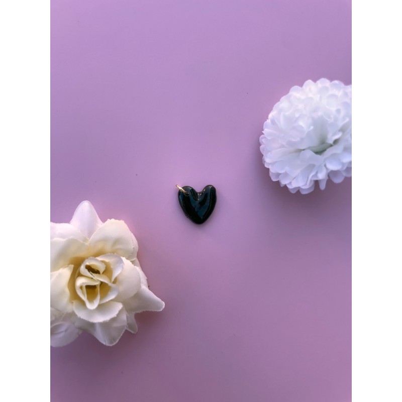 Charms Coeur Léopard Sauvage doré