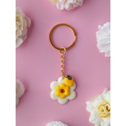 Porte-Clés Marguerite Citronnée