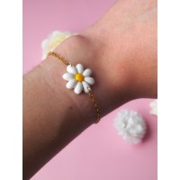 Bracelet Marguerite du printemps doré