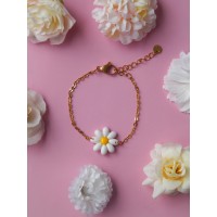Bracelet Marguerite du printemps doré