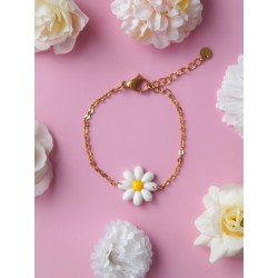 Bracelet Marguerite du printemps doré