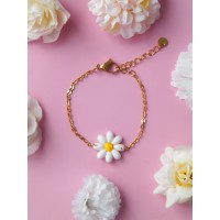 Bracelet Marguerite du printemps doré