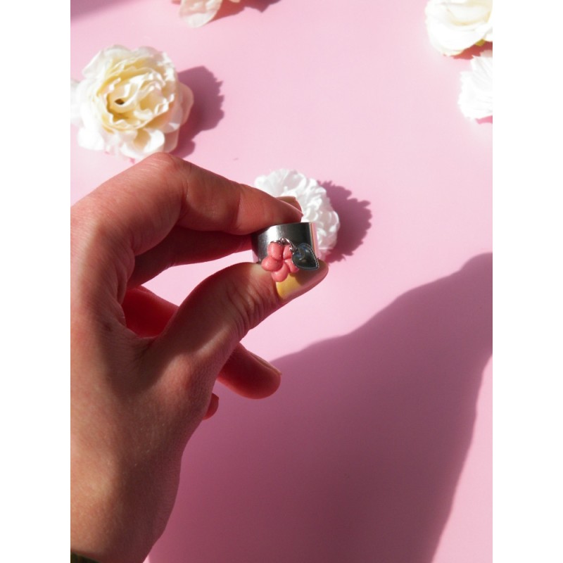 Bague Pivoine rose