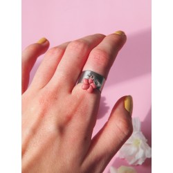 Bague Pivoine rose