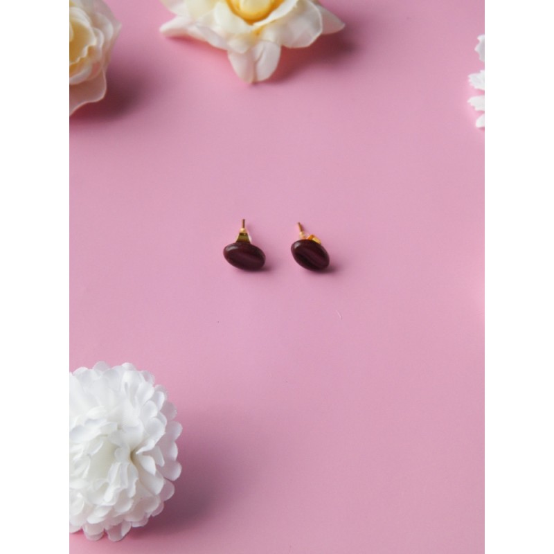 Clous d'oreilles Moka