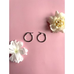 Créoles Élégance Argenté 20 mm