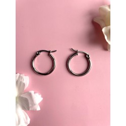 Créoles Élégance Argenté 20 mm